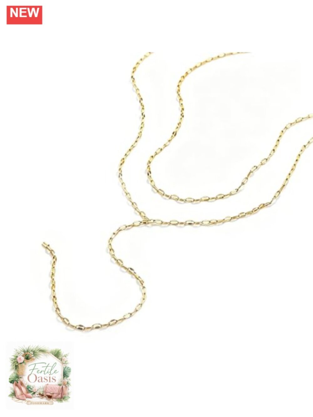 Gold Plated Y-Shaped Layered Chain Necklace for Women Boho Choker